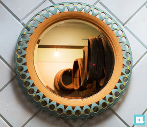 Tire upcycled Mirror